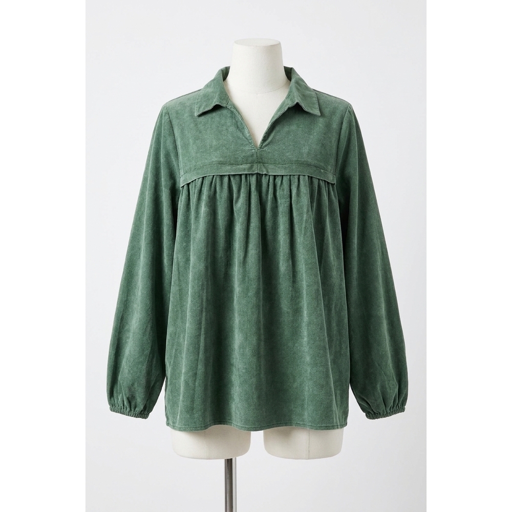 NEW ANDREE BY UNIT definitely a yes top in hunter green